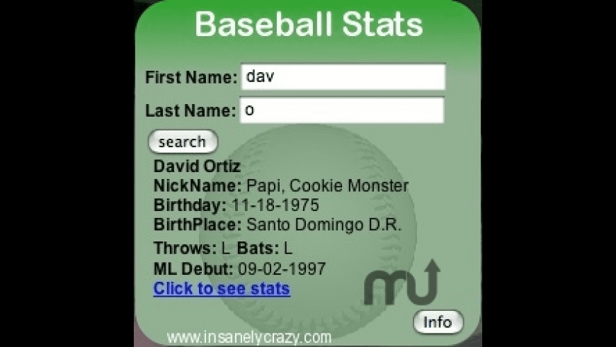 baseball statistics software for mac